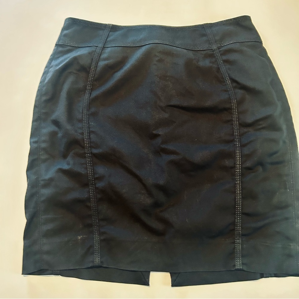 White House Black Market Black Mini Skirt Size 8 Measurements in Pics